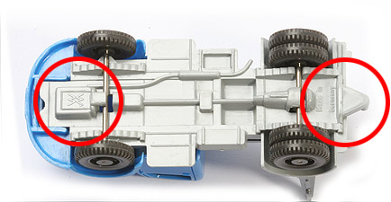 Chassis alte Sattelzugmaschine: Variante 3c: AH offen, Zugh Dreieck
