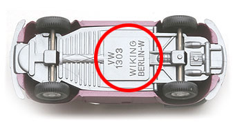 VW Käfer: Typ  9: BP VW 1303 - Wiking Berlin-W