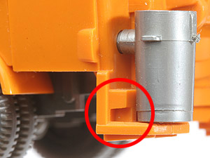 Müllwagen 2, Heckteil: mit Aussparung