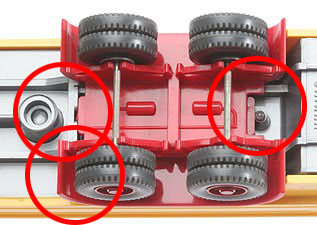 Doppelachsaggregat Sattelauflieger: Version 4a Klipsachsen runde Kotflügel