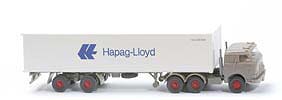 US-Zugmaschine Container-Sattelzug - Hapag-Lloyd 1 x 40 ft, graubeige - Hapag-Lloyd 11 ?