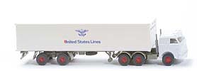 Zur Detailseite US-Zugmaschine Container-Sattelzug - United States Lines ohne roten Kreis - United States Lines (1) c