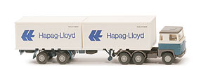 Scania 111  Container-Sattelzug - Hapag-Lloyd 1 x 40 ft - 520/45a?