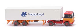 Zur Detailseite Scania 111  Container-Sattelzug - Hapag-Lloyd stahlblau/melonengelb - Hapag-Lloyd 9 ?