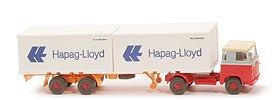 Scania 111  Container-Sattelzug - Hapag-Lloyd hellelfenbein/silbergrau/orangerot - Hapag-Lloyd 9 ?