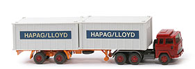 Zur Detailseite Magirus 235 D Container-Sattelzug - Hapag-Lloyd 2 x 20 ft  - Hapag-Lloyd 2e ~