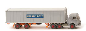 US-Zugmaschine Container-Sattelzug - Hapag-Lloyd 1 x 40 ft, Kabine silbern - Hapag-Lloyd 11 ?