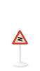 Verkehrszeichen (Typ 2) - Achtung - Kurve, Papieraufkleber, ohne Herstellerzeichen - 1000/3