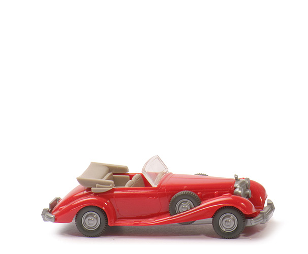 Mercedes 540 K Cabrio - rot, Verdeck ca. graubeige - 835/1m
