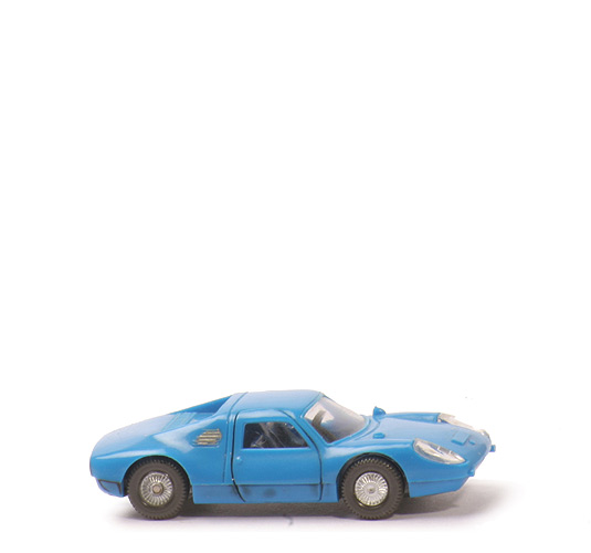 Porsche Carrera - himmelblau, Lenkrad eingesetzt - 163/2c