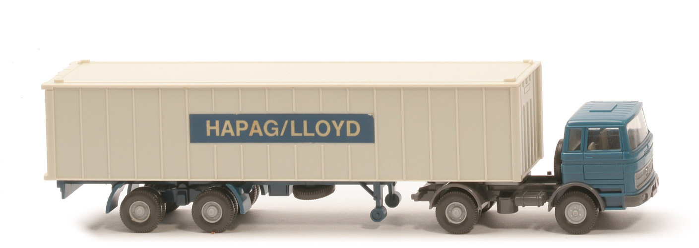 MB LPS 1620 Container-Sattelzug I - Hapag-Lloyd  azurblau / basaltgrau - 523/2d