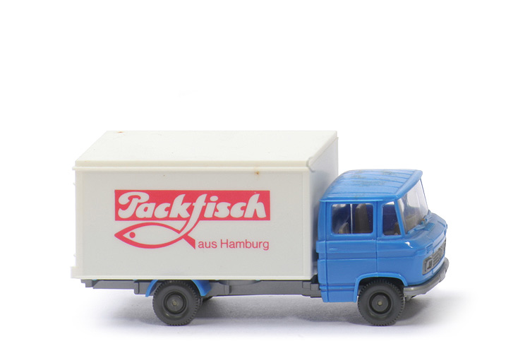 MB L 608 Lieferwagen - Packfisch aus Hamburg, FH signalblau - 274/4b