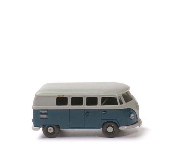 VW T1 Bus gr. Heckscheibe - silbergrau/ozeanblau - 310/9