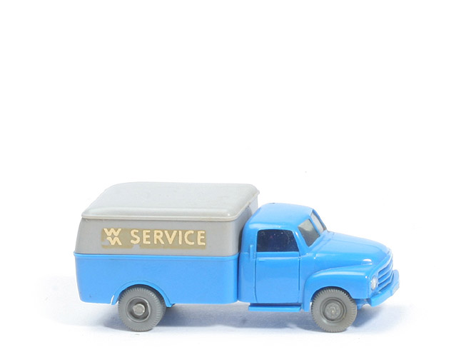 Opel Langhauber, Kastenwagen - silbergrau/himmelblau - 354/2d