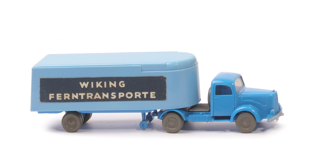 MB L 5000 S Alter Kühlsattelzug - Ferntransporte,  lilablau / himmelblau - 520/18?