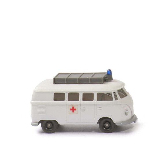 VW T1 Bus gr. Heckscheibe Rotkreuz - Rotkreuz als Folie, CH silbergrau - 320/14a