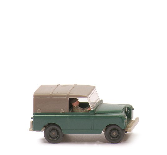 Land Rover - patinagrün/hellgelbgrau, BP 100 ff, m. Fahrer - 100/9a
