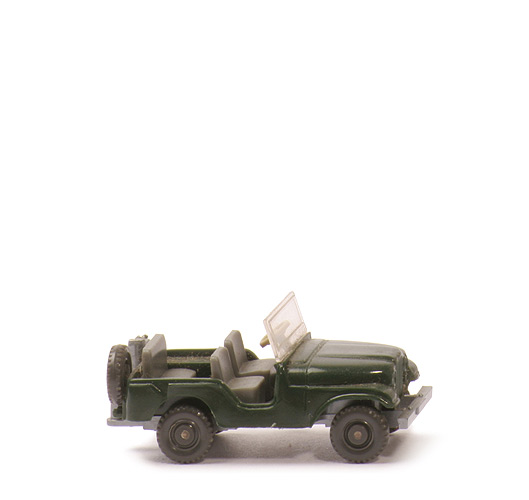 Jeep, Haube gerundet - tannengrün, CH silbern, BP WM, Germany - 11/3i