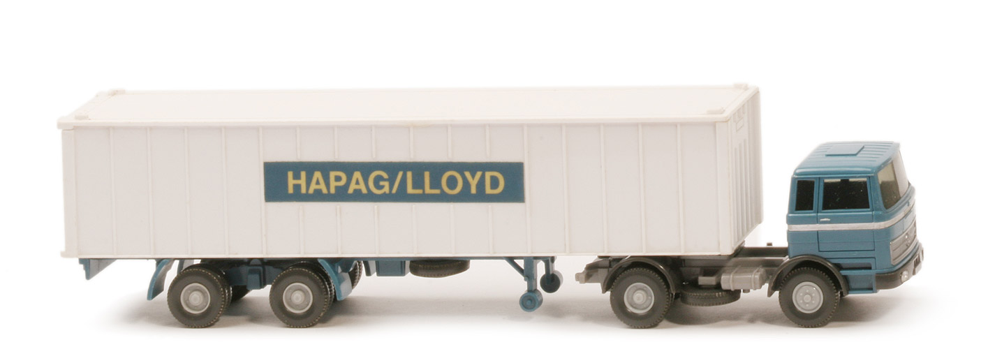 MB LPS 1620 Container-Sattelzug I - Hapag-Lloyd hellazurblau / silbergrau - 523/2?