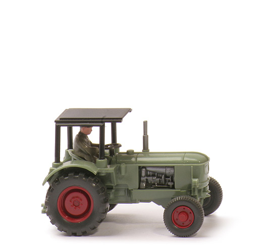 Deutz-Schlepper - resedagrün, mit Dach - 383/4a