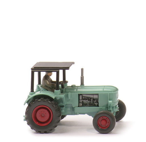 Deutz-Schlepper - türkis, mit Dach - 383/4b