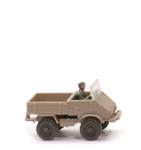 Unimog offen (Typ 4) - Aufbau graubeige, CH graubeige, Kardan patinagrün - 370/7g