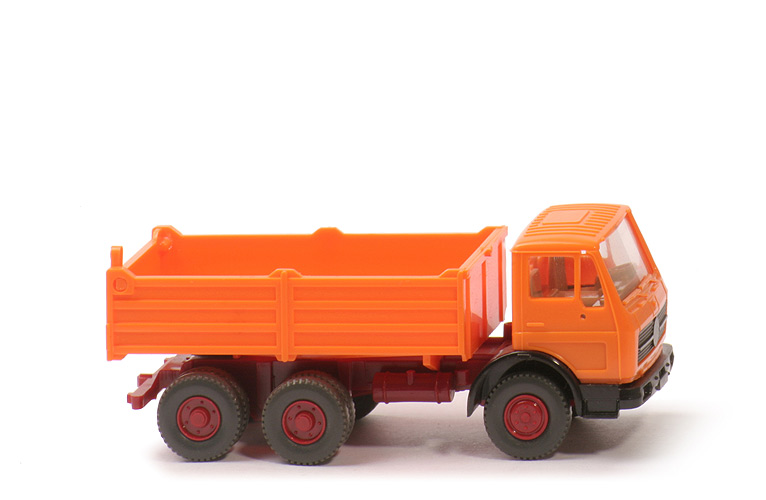 MB AK 2636 Hochpritschenkipper - rotorange/hellbraunrot, Grill eingesetzt mit Streifen - 674/2b