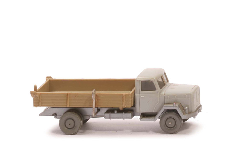 Magirus Saturn Flachpritschenkipper (2-achsig) - FH, PR silbergrau, CH silbern - 424/2c