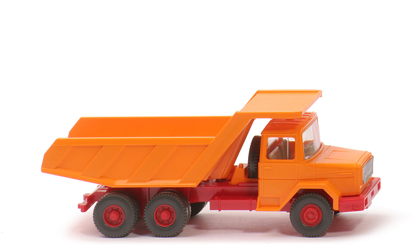 Magirus Deutz Muldenkipper - FH, Mulde hellorangegelb, CH rot, mit Lkr - 671/2a