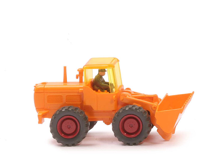 Hanomag Radlader - mit Schutzdach, orangegelb - 651/6a