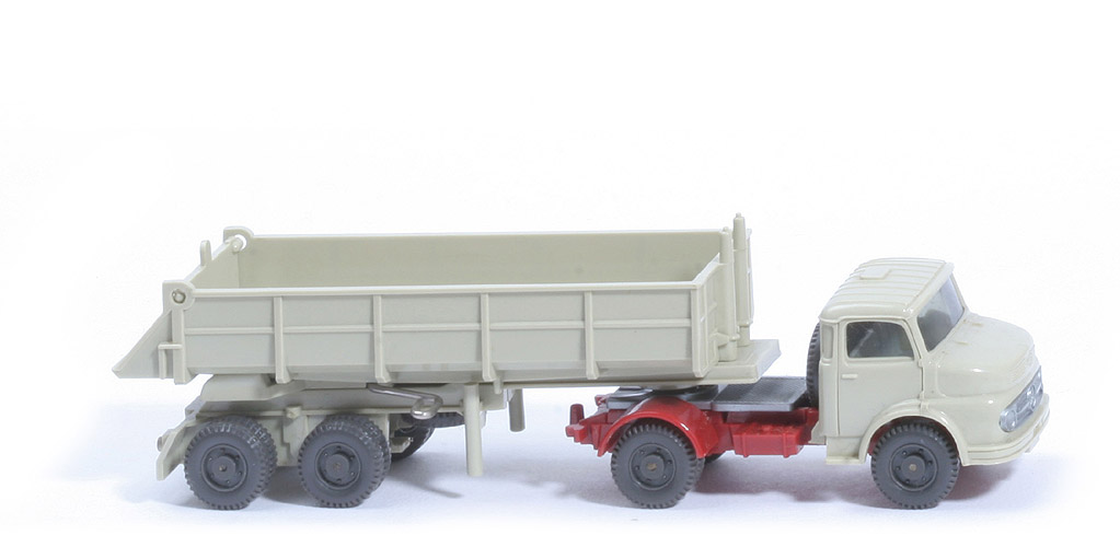 MB LP 1413 Alter Hinterkipper m. Lüfter - hellgelbgrau, Räder 11mm - 677/3b