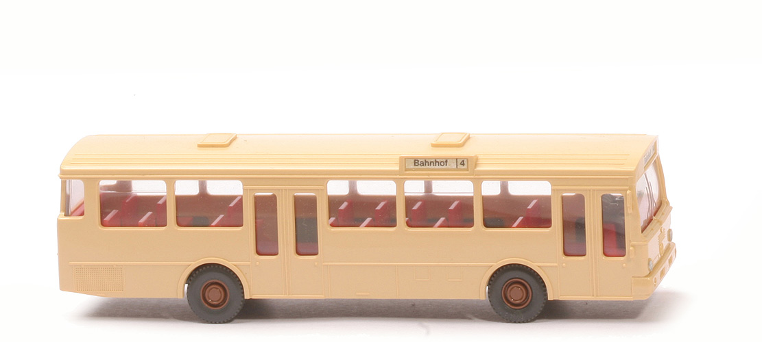 Stadtbus MB O 305, unbeschriftet - Bahnhof | 4, hellbeige, IE helles rot, mit Stift - 700/17j