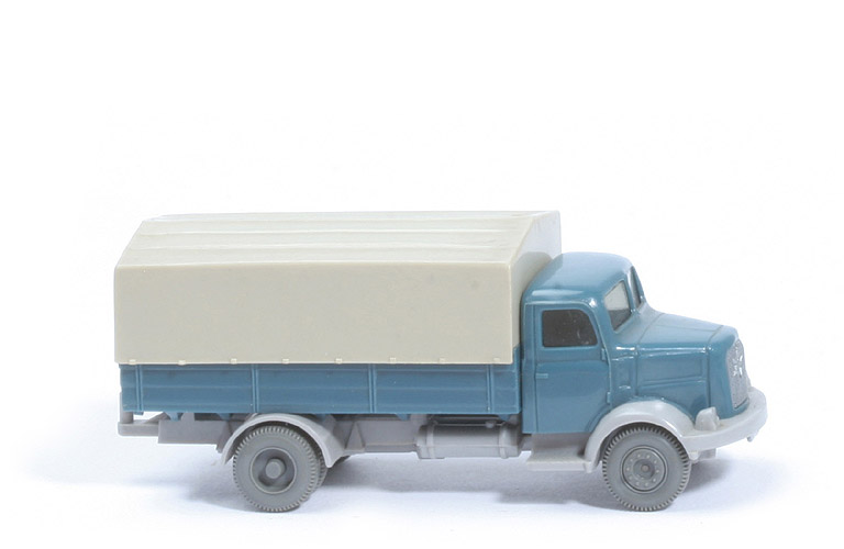 Henschel HS 100 Pritsche - FH, PR mattgraublau, CH silbergrau - 414/1b