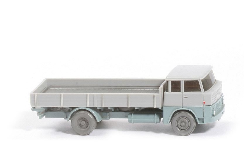 Henschel HS 14 Pritsche - silbergrau /grünblau - 412/1a