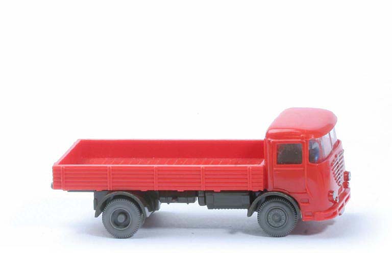Büssing LU 7 - orangerot / olivgrün, m. Fahrer - 474/1a