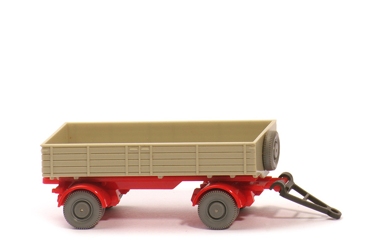 LKW-Anhänger (Typ 6) - PR hellgelbgrau, CH orangerot, Räder 11 mm - 402/2e