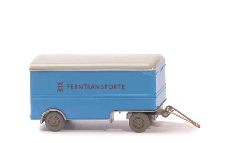 Möbelanhänger WM Ferntransporte - himmelblau/silbergrau, Schrift schmal - 501/1b