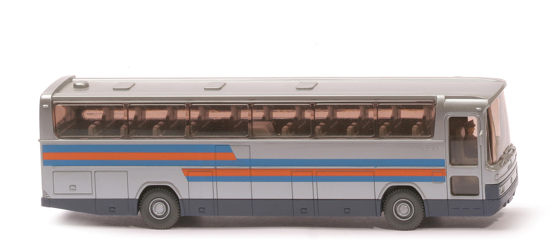 Reisebus MB O 303 RHD - silbern, unbeschriftet - 712/1c