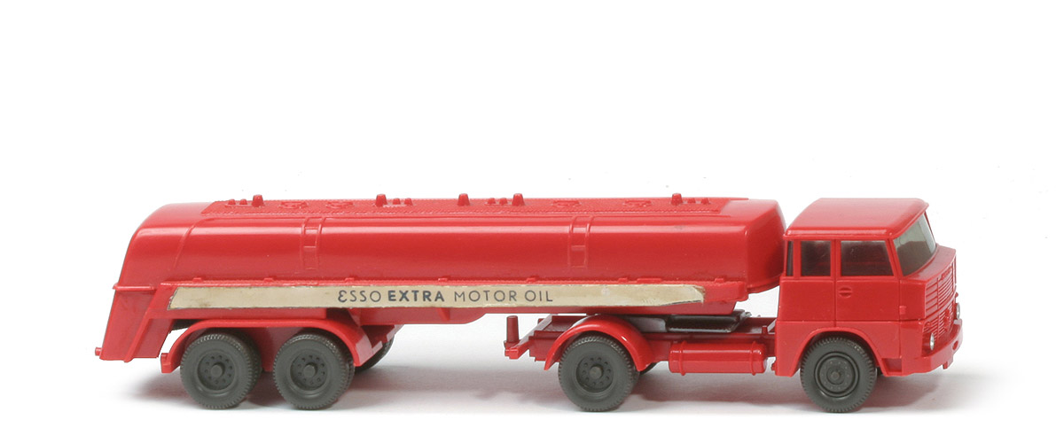 Henschel HS 14 Esso Tank-Sattelzug - Bolzen dünn (silbern, Pilz) - mit ZH - Räder anthrazit - 790/6