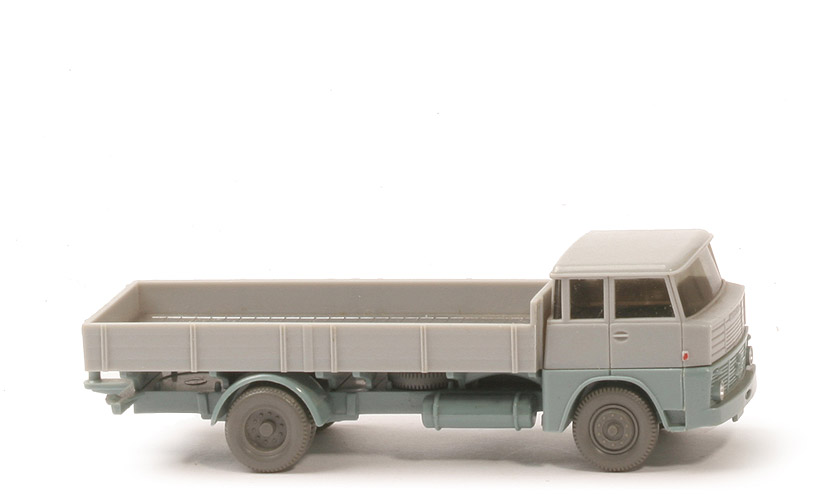 Henschel HS 14 Pritsche - silbergrau /grünblau - 412/1a