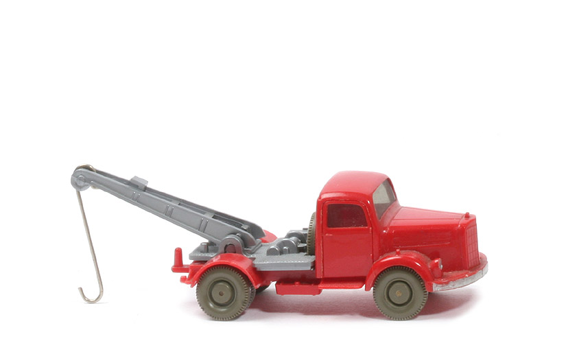 MB L 3500 S Abschleppwagen o. Gelblicht - AH offen, CH rot, m. Blinker Aufbau neu - 630/11a ?