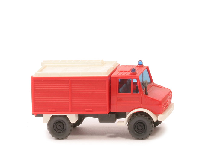 Unimog TLF 8/18 unbeschriftet - orangerot, ohne Auspuff - 622/1a
