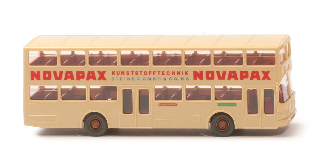 MAN SD 200 Doppeldeck-Bus - Novapax, Werbe - Novapax