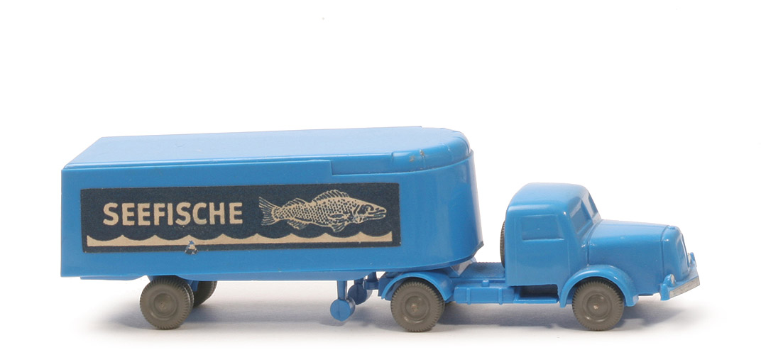 Henschel Alter Kühlsattelzug - Seefische, ZM himmelblau, Aufl. himmelblau - 520/9e