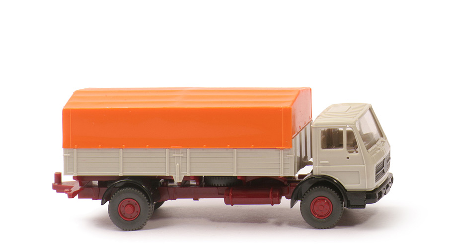 MB 1617 - grauweiß, Plane rotorange, Grill eingesetzt - 420/17b