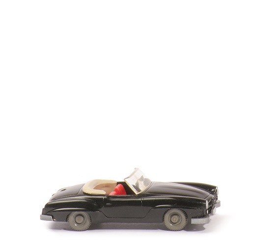 Mercedes 190 SL Cabrio - schwarz, LKR Vollmaterial - 250/1e
