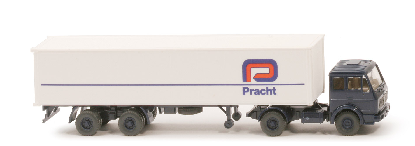 MB 1626 S Container-Sattelzug - Pracht, 1 x 40 ft, stahlblau - Pracht (7) ~