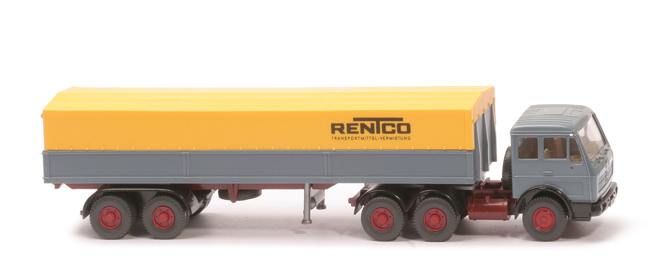 MB 2632 S Alupritsche - Rentco, Aufbau graublau, Grill integriert - 515/4