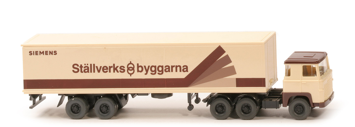 Scania 111  Koffer-Sattelzug - Siemens schwedisch - 520/51