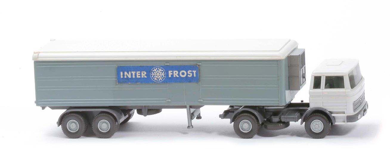 MB LPS 1620 Tiefkühlsattelzug alter Auflieger - Inter Frost - FH altweiß, Koffer hellblaugrau - 528/6b